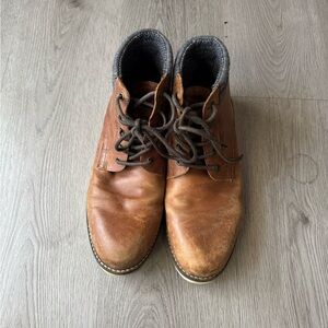 CREVO Javier Leather Lace Up Boot Brown Leather Shoes Chukka
